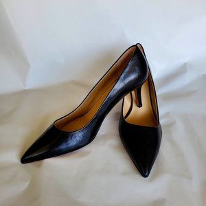 Franco Sarto Black Tudor Pointed Toe Pumps
